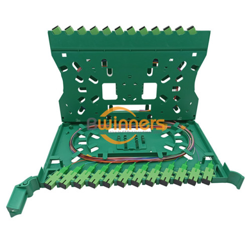 24 พอร์ต SC Simplex Fiber Optic Splice Tray