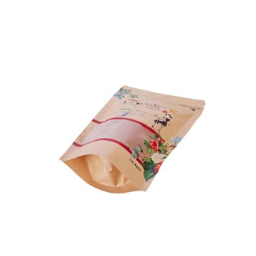 High Barrier Clear Window Kraft Food Bag