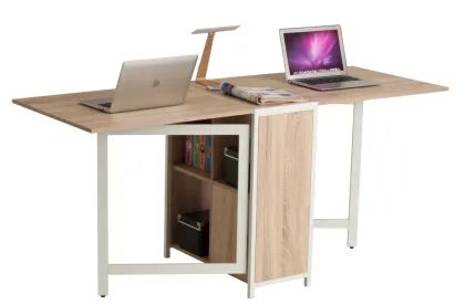Folding desk folding cabinet extended desk