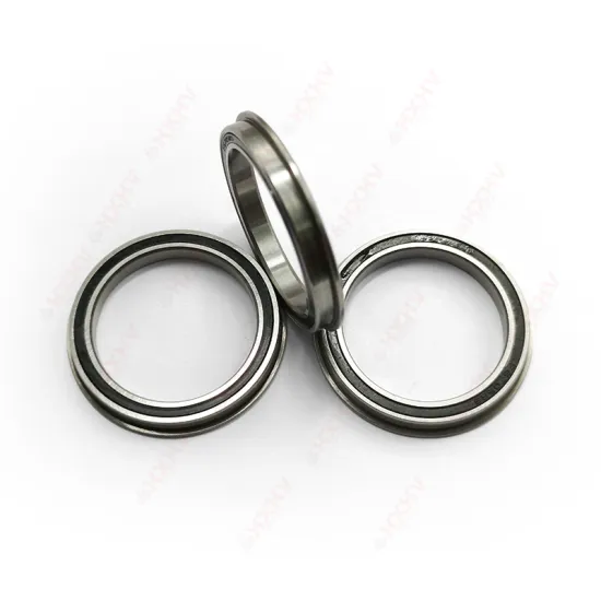 F61801-2RS & F6801-2RS HXHV Flange Sealed Deep Groove Ball Bearings 12x21x5mm