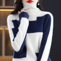 women's full wool top knitted pullover