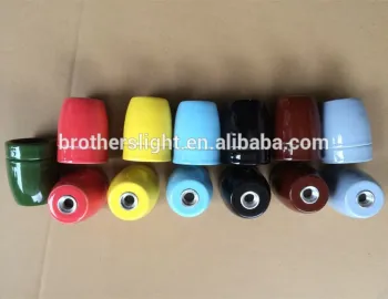 Decorative E27 Ceramic Light Socket and Porcelain Bulb Holder for Stylish Lighting Solutions
