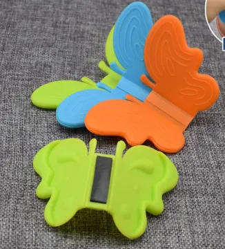silicone Cartoon Animal fridge magnets with butterfly shape