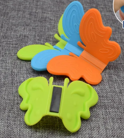 silicone Cartoon Animal fridge magnets with butterfly shape