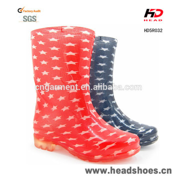 2016 Jieyang PVC Transparent Rain Boots,Women PVC Boots,Fashion Women PVC Boot