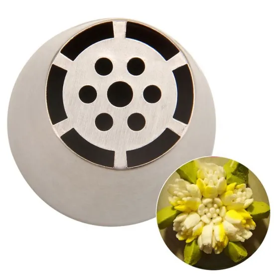 BNO11 Rose Russian Cake Icing Nozzles Set Stainless Steel 304 for Baking and Decorating