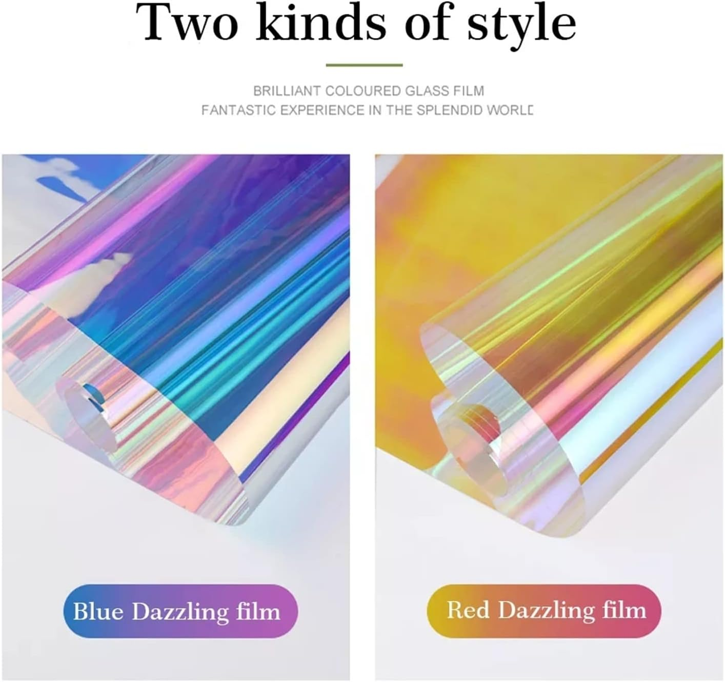 Película de ventana de color transparente