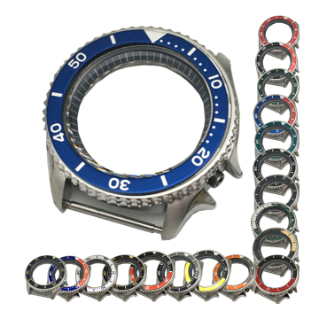 Kasing jam tangan 42mm untuk gerakan NH35/NH35A/NH36 dengan kaca bijih keras dan desain baja solid SKX007