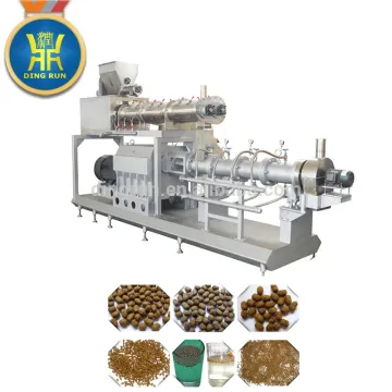 Automatic Stainless Steel Double Screw Extruder For Fish Feed