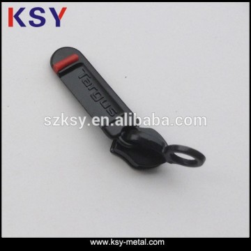 Black 8# nylon double pull zipper slider with lock