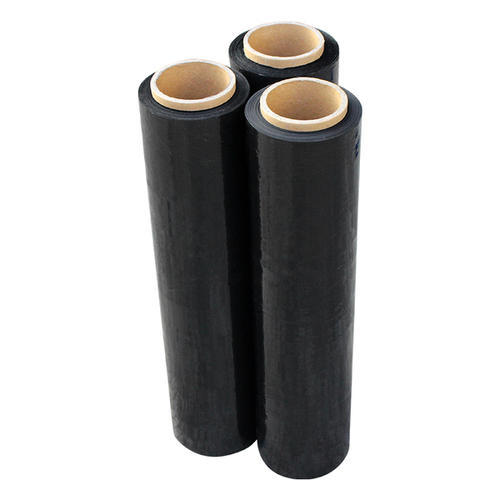 შავი Lldpe Stretch Wrap ხელის გამოყენების მონაკვეთი ფილმი