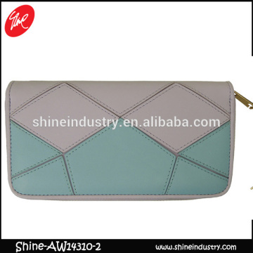 2015 fashion leather mosaic woman handbag