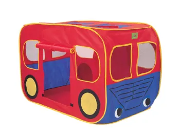 Kids play tents bus