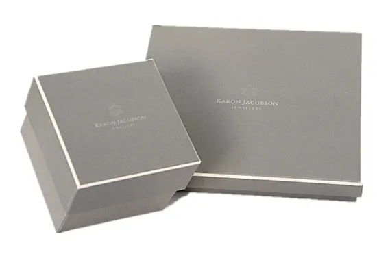 high end professional grey jewelry packaging