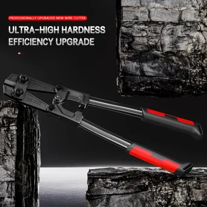 Red and black handle anti-slip bolt cutters