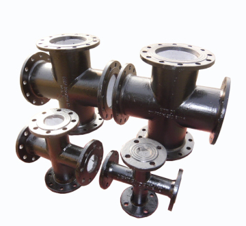 BS EN545/ISO 2531 Standard Ductile Cast Iron Pipe Fittings: Flange Cross Tee Equal Tee