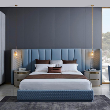 Latest Luxury Italian Bed Sets: King Size Beds with Big Headboards and Designer Furniture for Your Bedroom