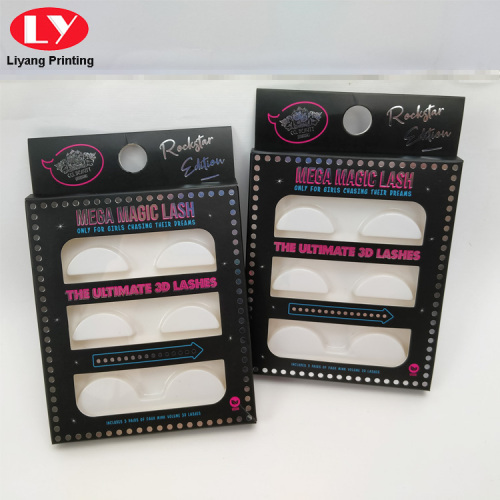 Cancella Cancella Black Lash Packaging scatole per ciglia personalizzate