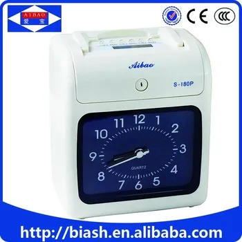 Employee time recorder time clock calculator
