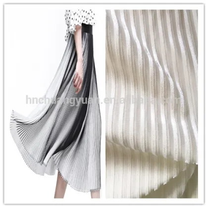 2017 hot sale crushed fabric design for zara dress