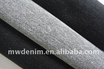 inclined terry knitted cotton denim fabric denim jeans pants
