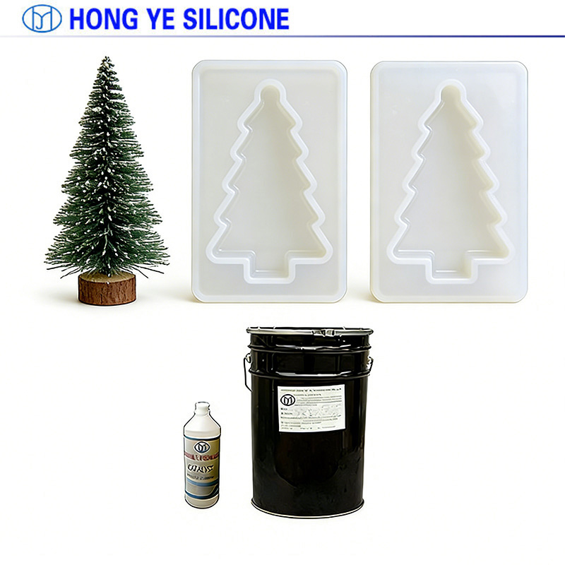 Condensation curing silicone mold rubber