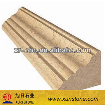 nature California beige marble stone border