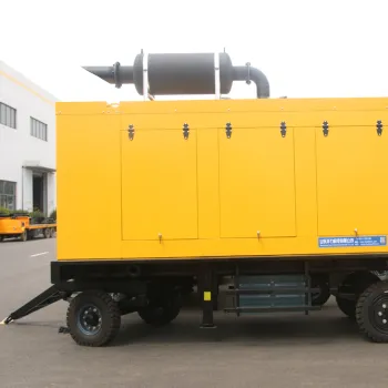 500KW large silent trailer generator set 380V three-phase Yuchai engine is suitable for night construction power supply