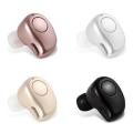 Mini stereo bluetooth earphone di headset telinga