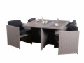 4 pc rattan sapce-saving cube table