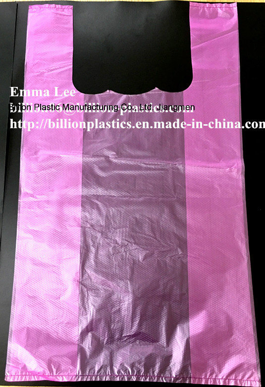 HDPE Plastic T-Shirt Handle Bag Plastic Carrier Bag