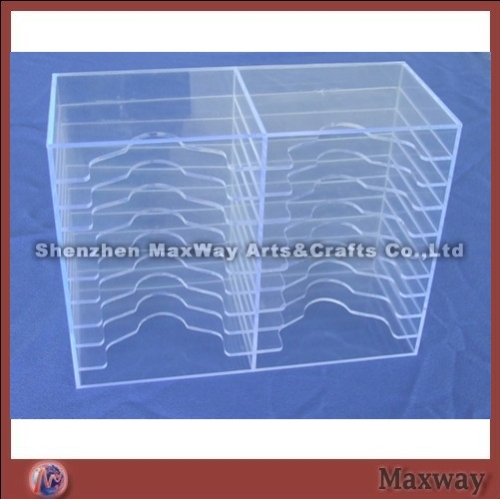 Transparent Acrylic/Perspex/Lucite CD/Record Storage Rack