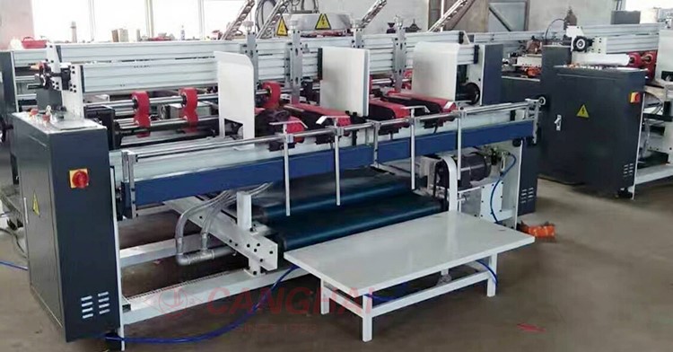 two pieces carton folding gluing machine for sale