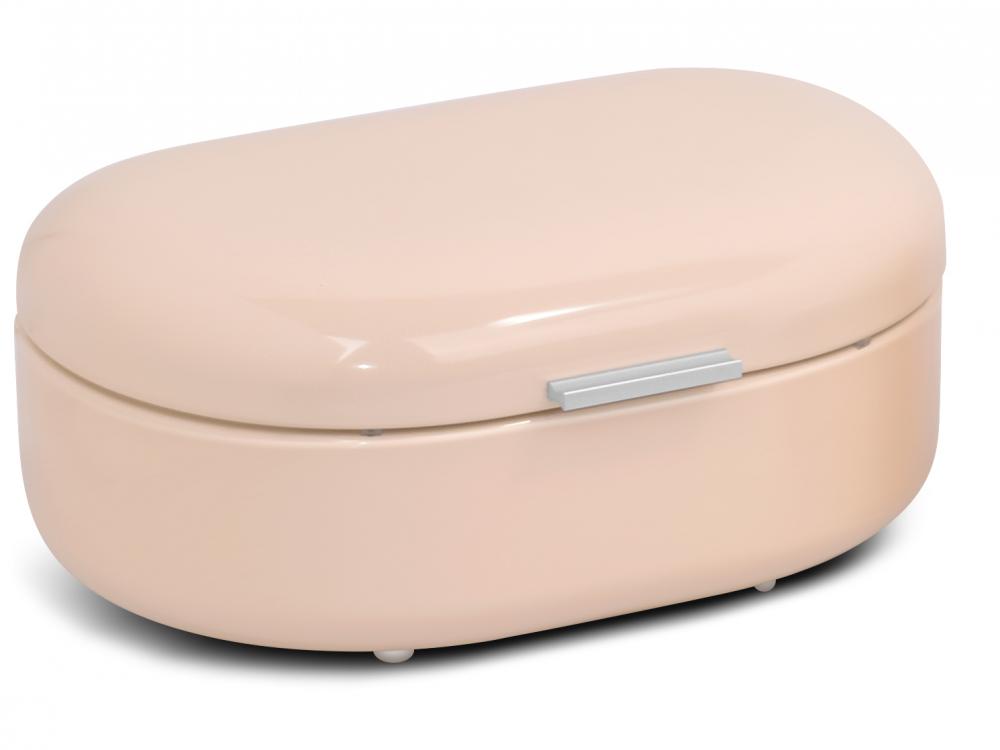 Caixa de pão de metal de bolo grande rosa