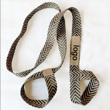 Custom Logo Jute Cotton Macrame Yoga Mat Carry Strap