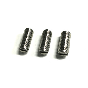 Tajuk Enjin Carian: DIN 551 Slotted Flat End Set Skru - Cap Socket Steel