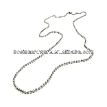 Fashion High Quality Metal 36" Stainless Steel Ball Chain Necklace
