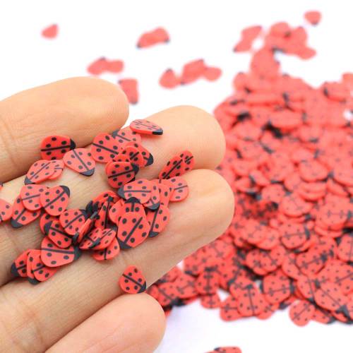 500g Ornament Accessories Cute Beetle Shape Polymer Clay Slices for DIY Crafts 6*7mm  Plastic Klei Mud Particles Animal Clays