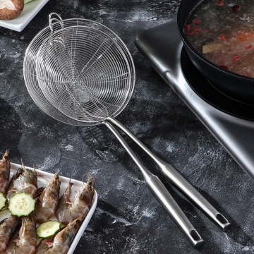 Kangkai Professional Kitchenware: High-Class 2Pcs Colander Oil-Frying Filter Utensils