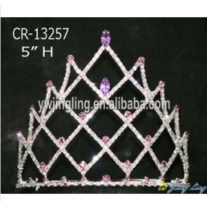 Wholesale Purple Rhinestone Pageant Crowns