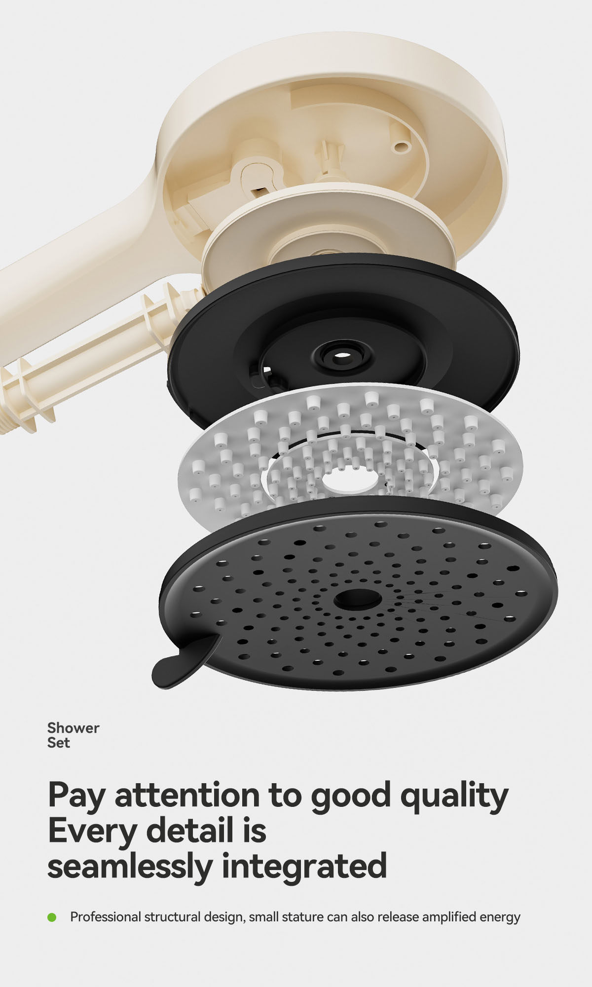 the material of shower hand