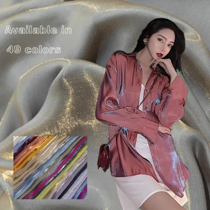 Glazed Silk Satin Gradient Fabric for Hanfu & Cheongsam Designs