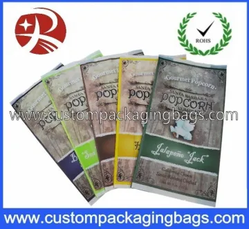 Custom Recycled Plastic Food Packaging Bags , Popcorn Packaging Bags