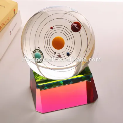 Fengshui Solar System Planet Crystal Ball For Home Decoration