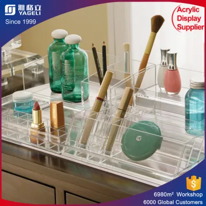 nice design acrylic show shelf Logo can be printed