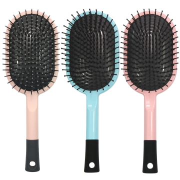 Colorful Elliptical Detangling Brush with Heat Protection