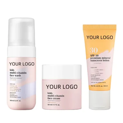 Private Label Baby Skin Care Products: Mild Face Cream, Sunscreen, and Face Wash