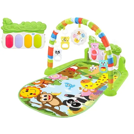 Custom High-Quality Soft Infant Musical Toys: Interactive Kick N Play Piano Baby Activity Carpet & Mat Gym