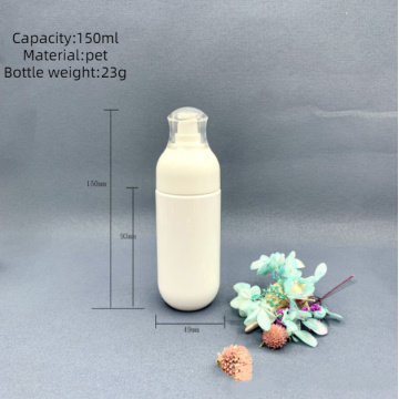 Botella de plástico de lujo de 200 ml de botella de plástico de lujo