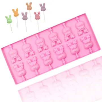 297 Christmas Deer Shape Mold: Custom Lollipop, Hard Candy, Gummy, Chocolate & Silicone Resin Mold